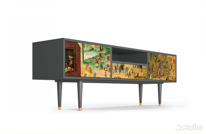 Тв-тумба T6 - Антрацит - Children's Games