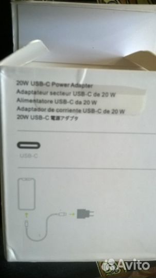 Адаптер питания apple 20w ucb-c оригинал