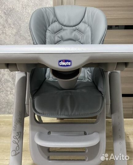 Стульчик-шезлонг chicco polly magic relax