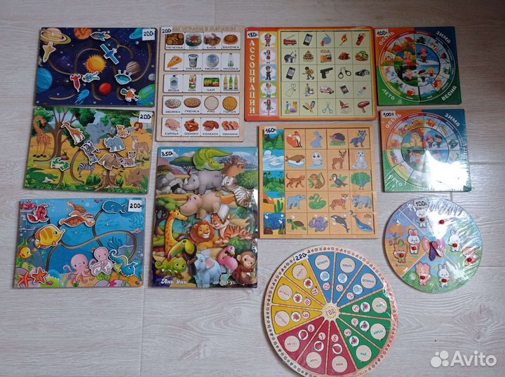 Пазлы для детей из дерева