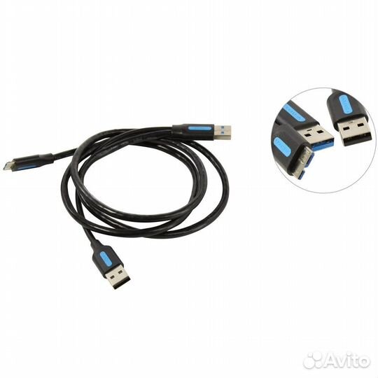 Кабель USB2.0 тип А(m) -microB(5P) 1м. #364714