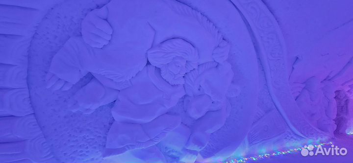 Снежная деревня, хибины