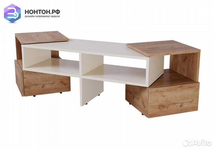 Тумба TV-9 дуб крафт золотой / бежевый