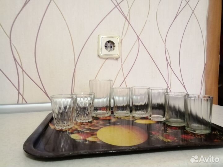 Стаканы стопки бокалы цветные