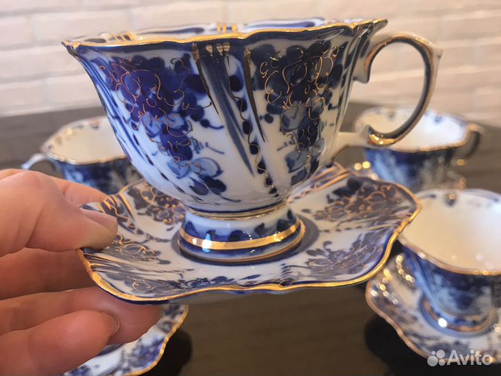 Чайная пара гжель, лфз