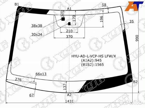 Стекло лобовое hyundai elantra