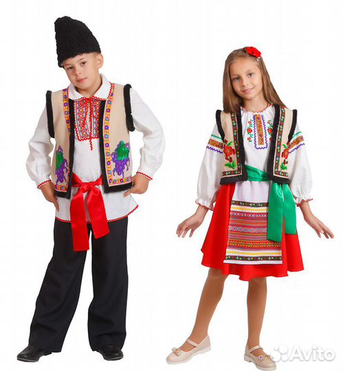 Костюм молдавский, эстонский, цыганский, греческий
