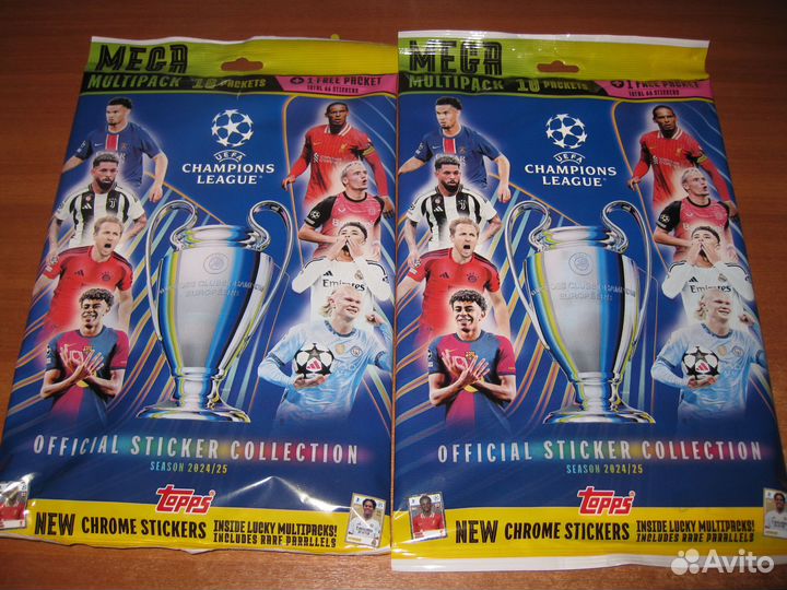 Наклейки topps лига чемпионов 2025