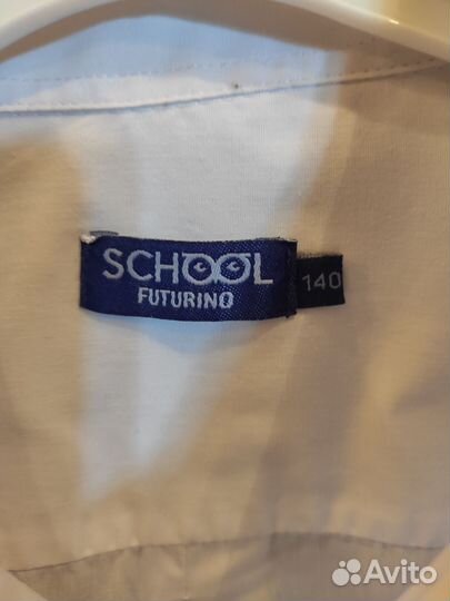 Рубашка белая для школы 140