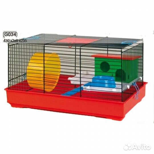 Клетка InterZoo G-034 gino color +PL (420x290x260м