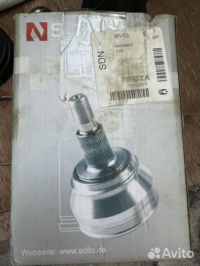 Шрус внутренний sollo ssva4013