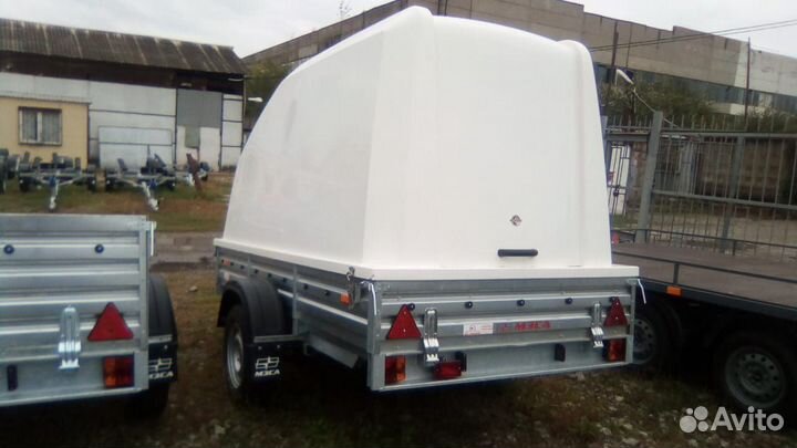 Прицеп мзса 817705.022 с пластиковой крышкой