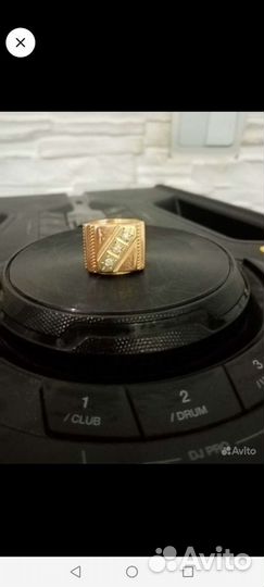 Золотое кольцо мужское, 11 грамм 583 probe