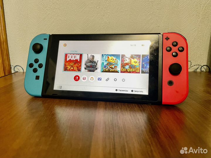 Nintendo Switch Rev 1 прошитая кефир 256 Gb