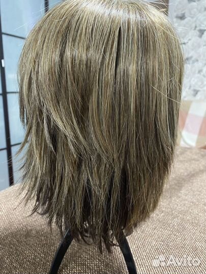 Парик из натуральных волос 100%