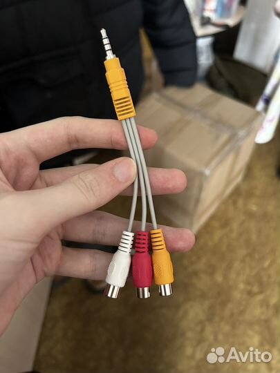 AV кабель переходник Jack 3.5 to 3RCA