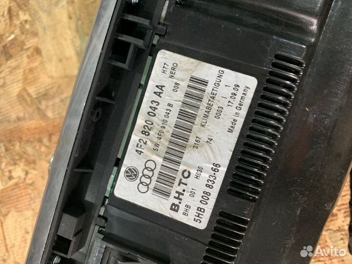 Блок управления климат-контролем Audi A6 C6 седан