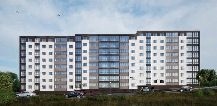 3-к. квартира, 71,1 м², 2/8 эт.