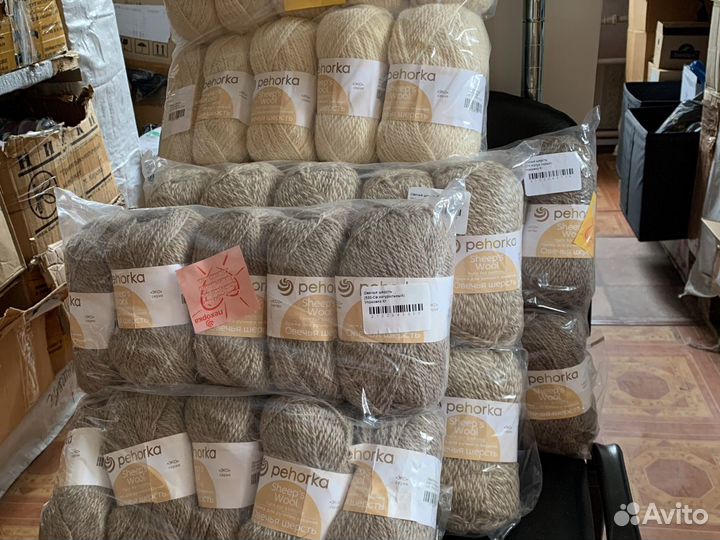 Пряжа Овечья шерсть Пехорка