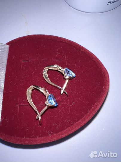 Серьги золотые 585 пробы