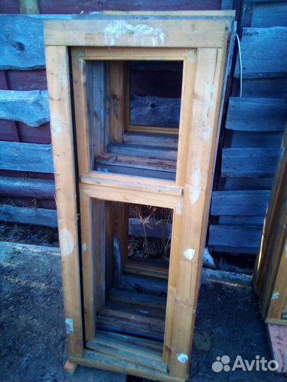 Оконный блок деревянный