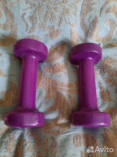 Гантели бу 1.3 кг спорт фитнес