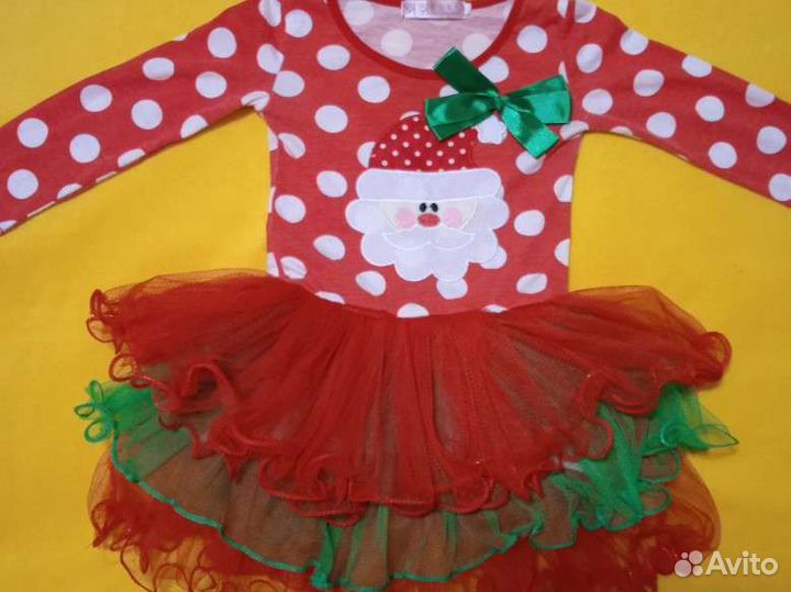 Новогоднее платье для девочки 2-3 года