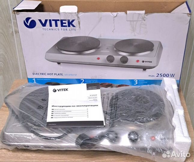 Плитка электрическая настольная Vitek vt-3702 st