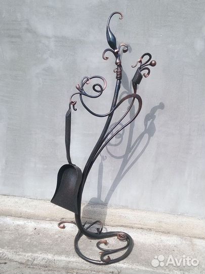 Кованый набор для камина