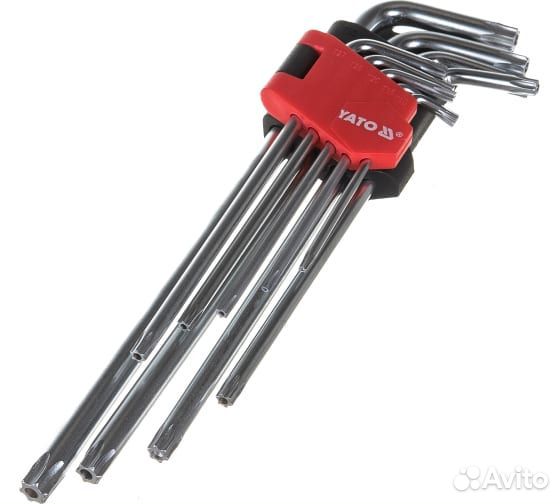 Набор ключей torx 9 пр.Т10-Т50 Г-образных 0512