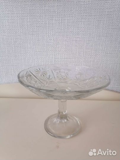 Ваза для фруктов на ножке СССР