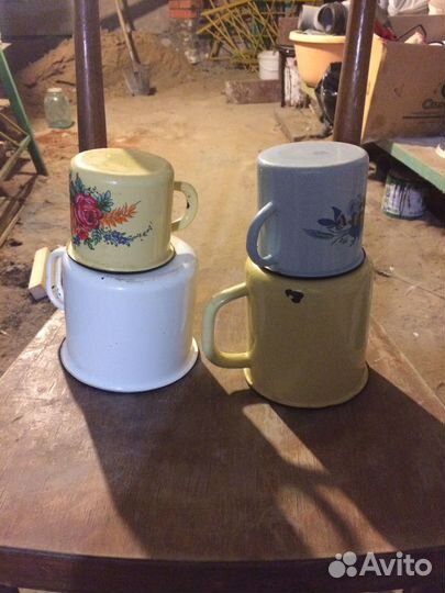 Эмалированная кружки Дуршлаки эмалированные