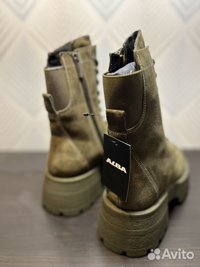 Ботинки зимние alba 37р новые натуральная замша