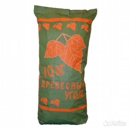 Уголь древесный в мешках 10 кг