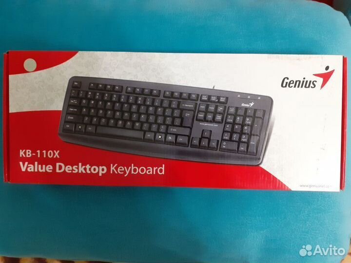 Новая Клавиатура Genius KB-110X Black PS2