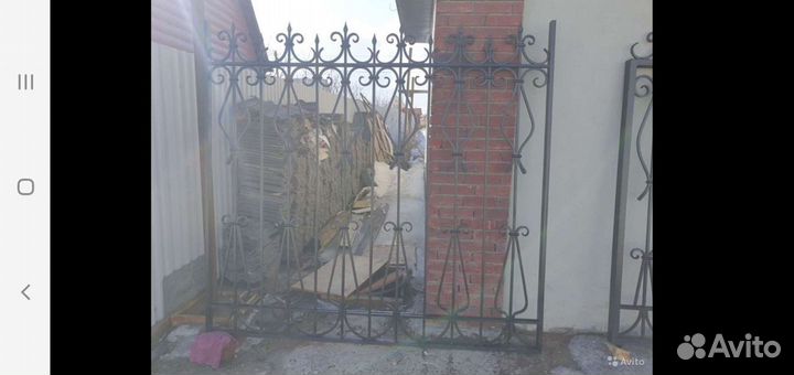 Кованые ворота,забор и калитка