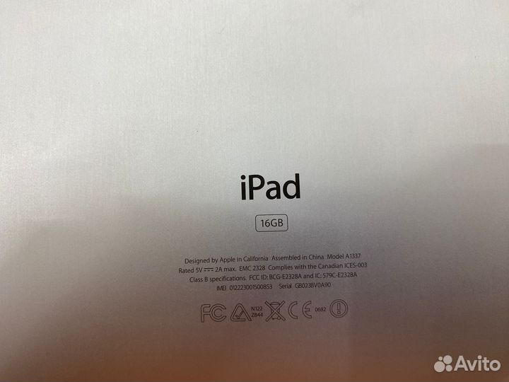 Планшет iPad 1 16Gb(схи)