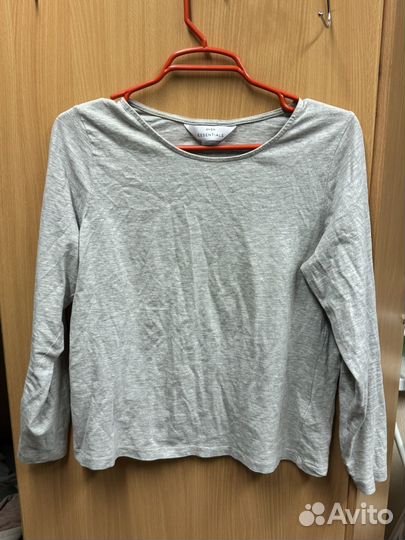 Лонгслив женский серый