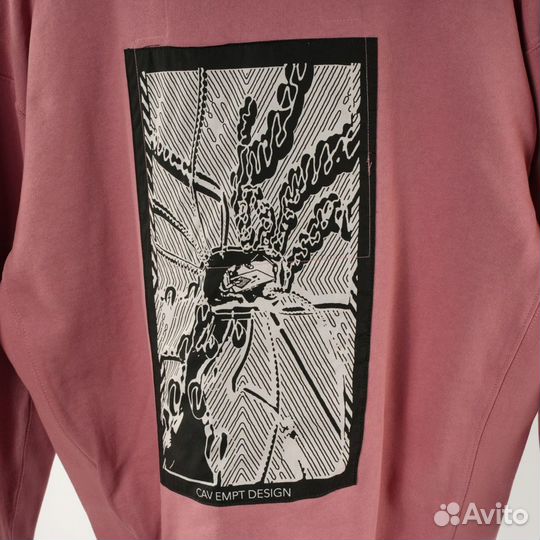 Розовый свитшот Cav empt