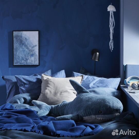 Икеа мягкая игрушка новая, с биркой. Акула, 100см