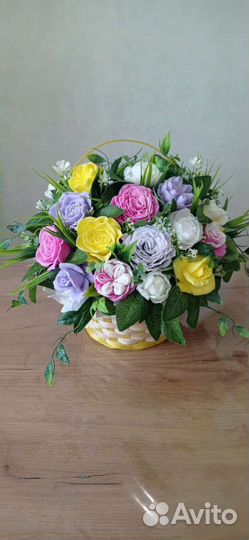 Букеты подарки женщине 8 марта Мыло ручной работы