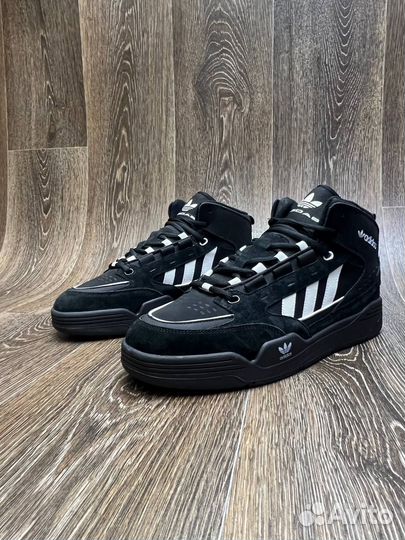 Мужские зимние кроссовки с мехом adidas 47-49