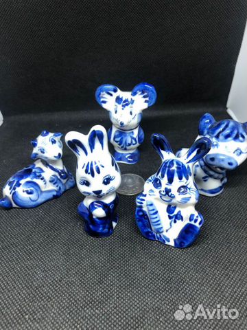 Фарфоровые статуэтки гжель