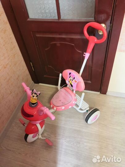 Детский велосипед с ручкой бу