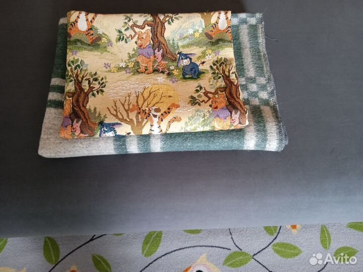 Одеяло детское шерстяное(новое) +покрывало(гобелен