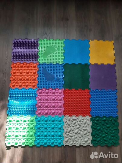 Детский ортопедический коврик (16 мини-ковриков)