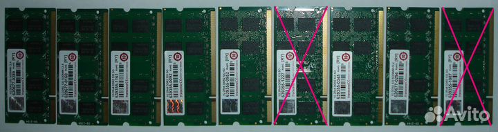 Модули памяти ноутбуков DDR2-1Gb 533 и 666 SO-dimm