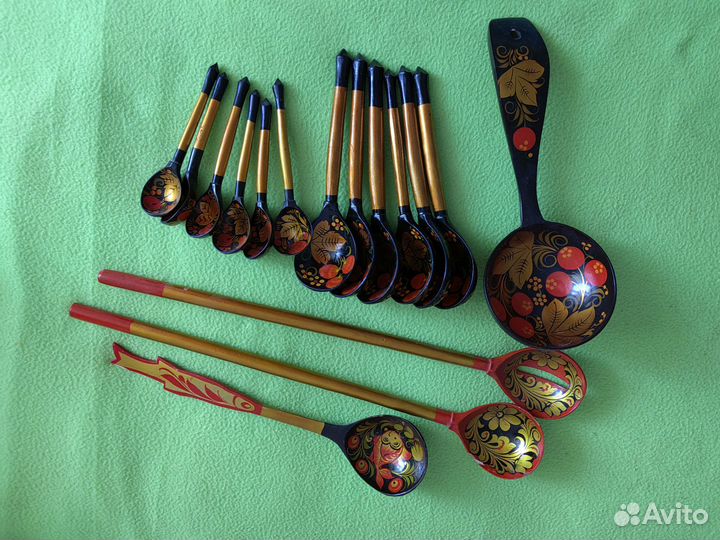 Деревянные ложки хохлома