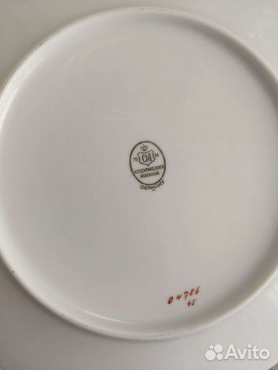 Чайное трио 1950г Германия Хутченройтер