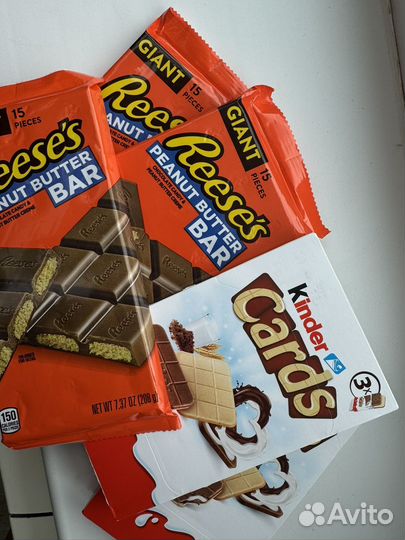 Reeese's шоколад kinder cards